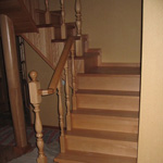 Деревянные лестницы, материал: бук, ясень, дуб